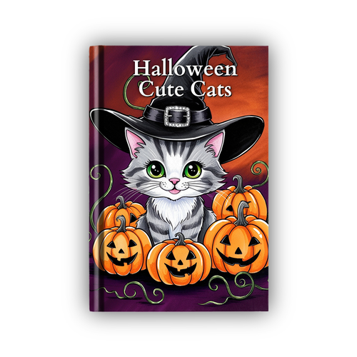 Halloween Cute Cats Coloring Pages [97% OFF]