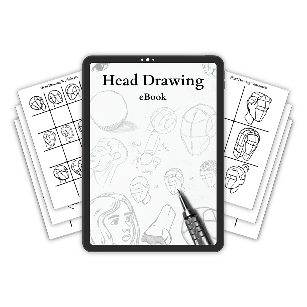 Head Drawing eBook & Workbook [50% OFF]